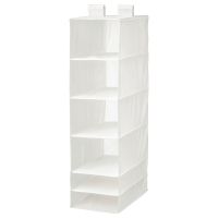 [สอบถามสต๊อคก่อนสั่งซื้อนะคะ!] IKEA SKUBB สกุบบ์ ชั้นแขวน 6 ช่อง, ขาว, 35x45x125 ซม. อิเกีย ของแท้100%