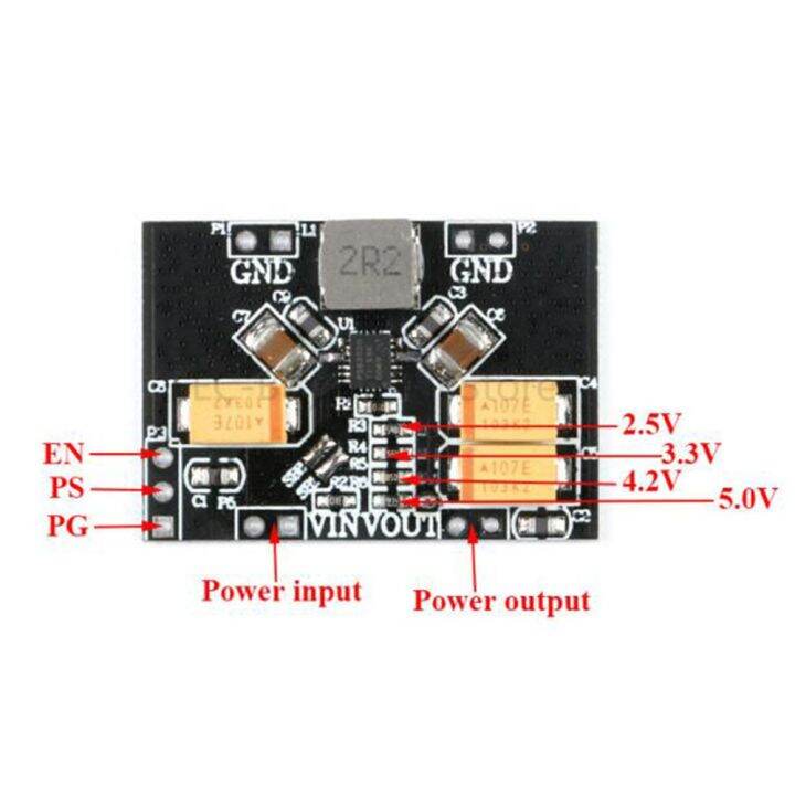 โมดูลเพิ่มแรงดันถ่านอัลคาไลน์3ระดับ2-5v-5v