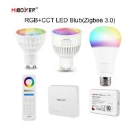 Mipoxer หลอดไฟ3.0 LED 4W 6W 12W RGB + CT GU10 E27 AC 100-240V โคมไฟ Led หรี่แสงได้ Echo Alexa App/voice /Rf ระยะไกล