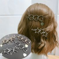 【CW】 New Metal Hair Accessories Alloy Holder Hairpins Hearts Womens Barette Cheveux Hairgrip