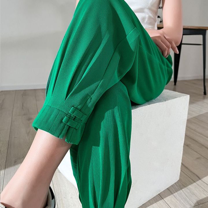 ins Plus size corduroy pants for women Korean style Straight barrel ...
