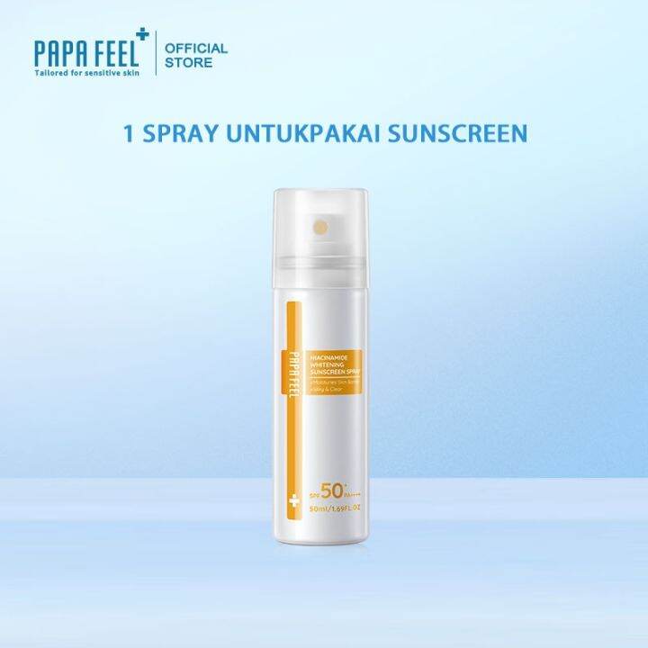 Hot PAPA FEEL All Day Light Sunscreen Spray SPF50 PA Whitening ...