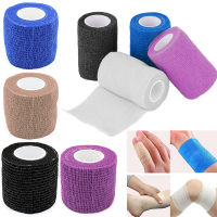 4.5 Self-Adhesive Elastic Bandage สีเทปกีฬาพลาสติกยืดหยุ่นเทปกล้ามเนื้อฉุกเฉินสำหรับแผ่นรองเข่า Fingers A