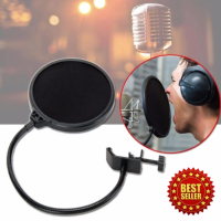 ที่กันลม ป๊อปฟิลเตอร์ สตูดิโอไมโครโฟน Studio Microphones Mic Pop Filter Mask Shield Protection รุ่น MFT201-WU - Black