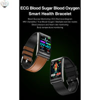 HK หน้าจอสัมผัสสมาร์ทวอท์ช E600น้ำตาลในเลือดแบบไม่ล่วงล้ำ Ecg เครื่องวัดระดับออกซิเจนในเลือดนาฬิกากีฬากันน้ำ