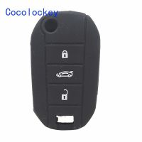 【cw】 Cocolockey Car Key Cover for Citroen C4 Cactus for Peugeot 508 208 308 T9 F Floding Silicone Key Fob Remote Control Protect Bag 【hot】