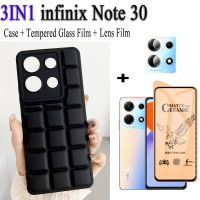 3 IN 1 Infinix Note 30เคสกันกระแทกสำหรับ30i Infinix Note 30 Pro 12 G96 11 10 Pro 30i ร้อน30เล่น20วินาที20i เล่น9 10 11เล่นอัจฉริยะ7 6 Plus เคสโทรศัพท์ป้องกันกล้อง