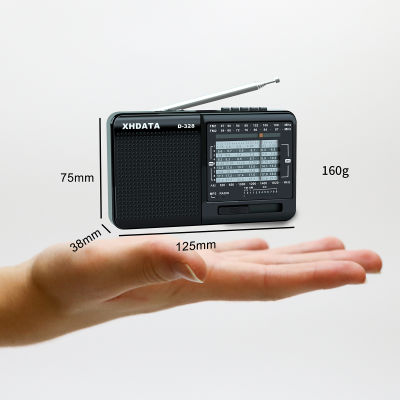 XHDATA D-328 FM/AM/SW/Mp3 วิทยุพกพาเล็กๆ วิทยุคลื่นสั้น