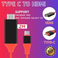 USB3.1 Type C to HDMI 4K * 2K HDTV Adapter Cable For Macbook Pro and Samsung Galaxy S8. 2 meter cable (Use with USB Type-C 3.1 devices and have Mirroring Screen or Smart View only)