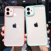 【Great. Cell phone case】ลูกอมสีกันชนนุ่มกรณีโทรศัพท์สำหรับ iPhone 11 12 13 Pro Max XR XS Max X 7 8พลัส13 Pro 12กันกระแทกใสปกหลัง