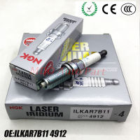 1กล่อง4หัว ILKAR7B11 4912หัวเทียน NGK Iridium เลเซอร์อิริเดียมพรีเมี่ยมโตโยต้าแอลติส2.0, 1.8, 1.6/ Yaris 1.2/Prius/แท็กซี่,HONDA Accord G9