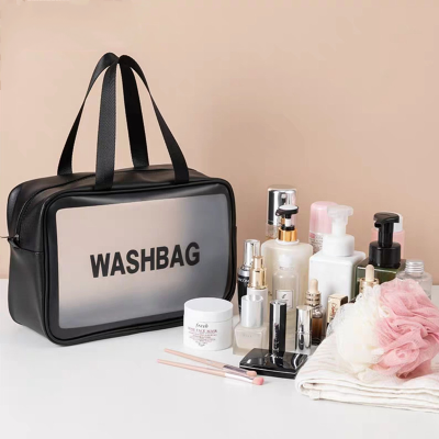 Large Capacity Cosmetic Bag Portable Travel Toiletry Bag Transparent Waterproof Skin Care Storage Box Wash Bags 3 Colors
