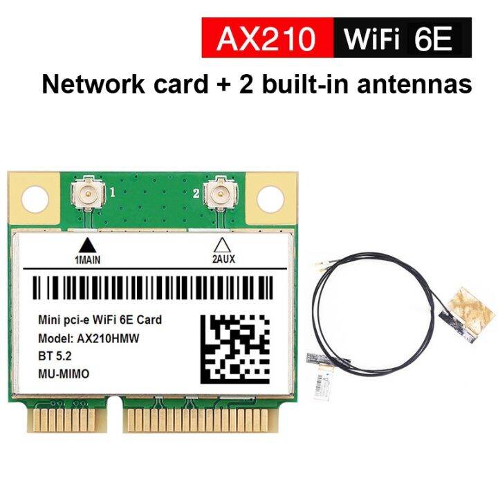 AX210 5374M WIFI 6E 5G Gigabit Wireless Network Card MINI PCIE 5.2