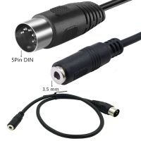 DIN to 3.5mm Cable  5 Pin DIN Plug Male to 3.5MM Female  Stereo Jack Adapter Input Cable  for Connecting a CD Player  VCR  DVD Cables