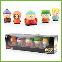 5ชิ้นจาก Southpark หุ่นขนาดเล็กภาพอนิเมะรูปแบบการ์ตูนรูปปั้นพีวีซีน่ารักสำหรับห้องเครื่องประดับน่ารักโต๊ะของสะสมรูปแบบตุ๊กตาของเล่นของขวัญ