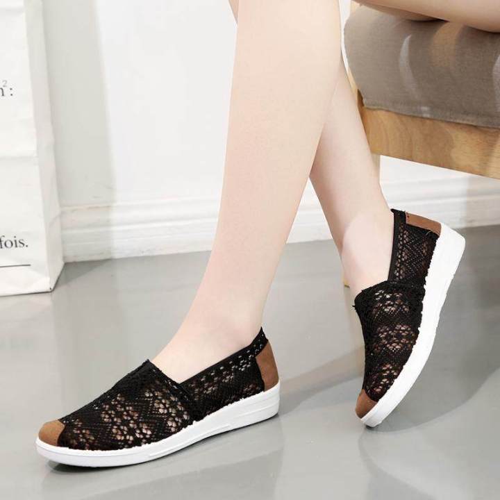 kkj-mall-รองเท้าผู้หญิงผ้าใบ-ผ้าใบ-2021-รองเท้าผ้าใบตาข่ายด้านล่างแบนระบายอากาศได้ทุกแบบ