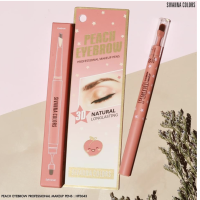 SIVANNA PEACH EYEBROW PROFESSIONAL MAKEUP PENS : HF5043 ดินสอเขียนคิ้วแท่งหมุนออโต้ **ของแท้ พร้อมส่ง