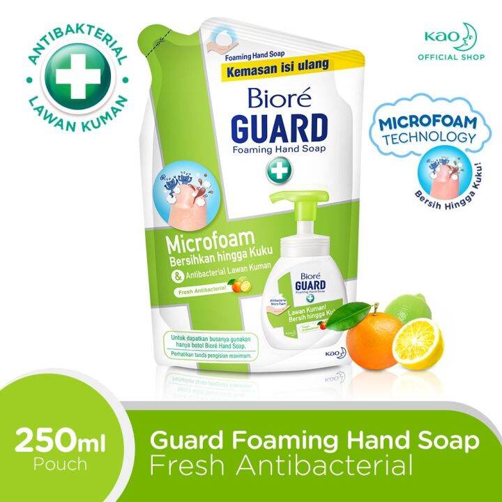 BIORE Guard Foaming Hand Soap 250ml FRESH ANTIBACTERIAL (Refill