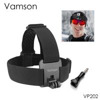 Vamson สายรัดศีรษะสำหรับ Gopro Hero 11 10 9 8 7อุปกรณ์เสริมสายเข็มขัดรัดหัวสามารถปรับได้สำหรับ Gopro Hero 7 6 5 4สำหรับ VP202 SJCAM