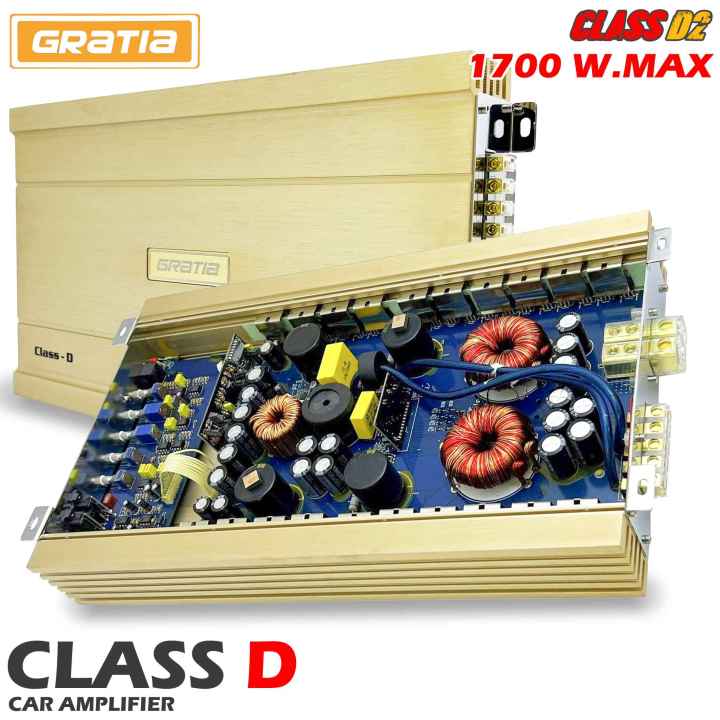 2คุ้มราคาgratia-class-d2-เพาเวอร์แอมป์คลาสดี-1700วัตต์-class-d-คุณภาพเกาหลี-เหมาะสำหรับงานเสียงคุณภาพ-ของแท้