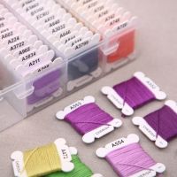 【YD】 80 Color Embroidery Thread Cotton Multi-Color Yarn Sewing Set With Organizer Threads