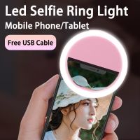 วงแหวน Lampu Led Selfie เลนส์โทรศัพท์มือถือแหวนไฟสำหรับสายชาร์จยูเอสบีแอลอีดี Selfie สำหรับ Iphone Samsung Xiaomi ไฟ POCO โทรศัพท์มือถือ Selfie