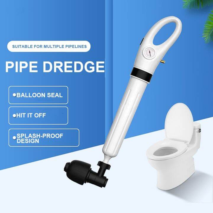 Manual Pneumatic Dredge Tools Sewer Dredge Clogged Toilet Plungers