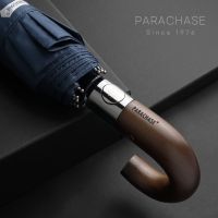 【CC】✗  PARACHASE Folding Umbrella Men 10K Windproof Umbrellas Anti UV Protection Handle Paraguas