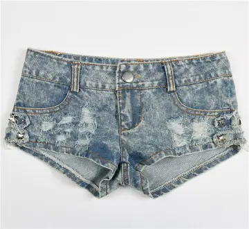 Sexy Summer Women Denim Short Shorts With Hollow Out Hipster Hot Pants