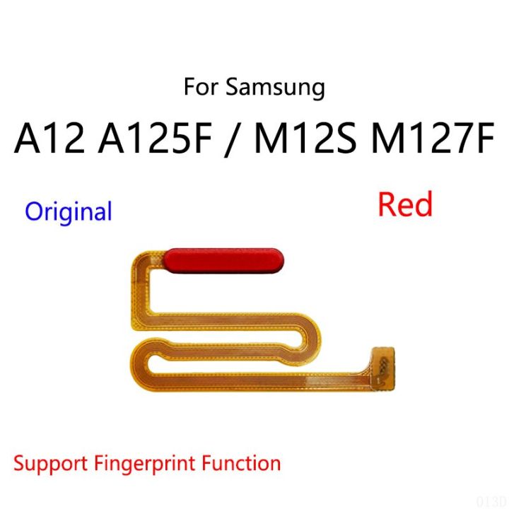 ปุ่มโฮมสวิตช์แสดงรหัสลายนิ้วมือปุ่มเปิด-ปิดไอโฟนปิดเสียงคีย์ด้านข้างเปิด-ปิดเฟล็กซ์สำหรับ-samsung-galaxy-a12-a125f-m12s-m127f
