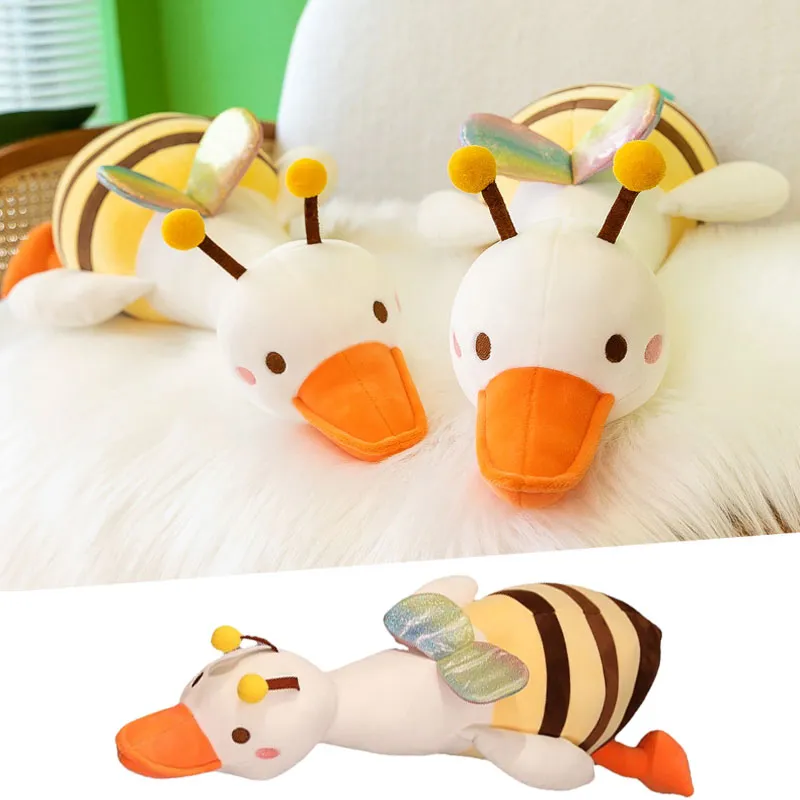 Goose Plush Toys Throw Pillow Stuffed Animal Dolls Kids Baby Birthday Gifts  65cm/85cm/105cm Boy Girl Toy 
