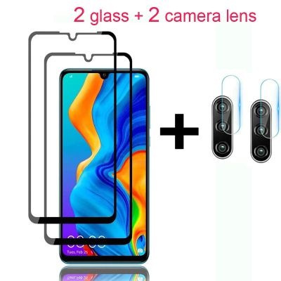 4 in 1 Screen Protectors For Huawei P20 P30 P40 P50 lite Camera Lens Tempered Glass For Huawei Honor 30 20 s 7x 8x 9x Protective