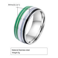 KOTiK Lesbian LGBT Ring สำหรับผู้ชายและผู้หญิงเงินสแตนเลสสตีลสีสายรุ้งรักแหวนสัญญาเครื่องประดับแฟชั่น