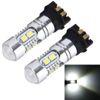 AutoAccessories 2 PCS PW24W 5W 400 LM 6000K Car Fog Lights with 10 SMD-2835 LEDs , DC 12V (White Light)