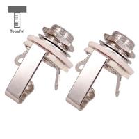 ；‘【； Tooyful 2Pcs/Set 6.35Mm Jack Guitar Output Socket Plug Mono For Electric Guitar Bass