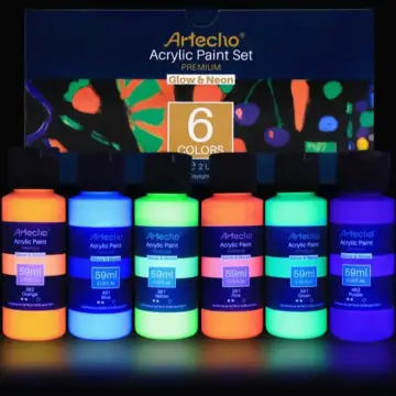  HOMY ARTY Fabric Paints, Glow in the Dark Paint -10