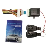 12V Universal Car Remote Central Kit ล็อคประตูระบบเข้ายานพาหนะ Keyless พร้อม 2 รีโมท Car Central Lock