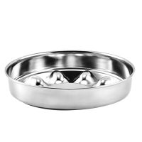 Stainless Steel Dog Bowl with Anti-Skid Rubber Base Feeding Bowl Pets Feeder Bowl Water Bowl for Small Medium Pet