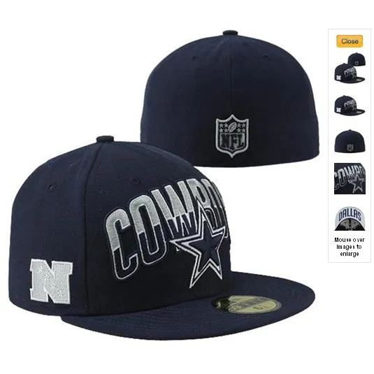 Dallas Cowboys 2022 NFL DRAFT Black-Black Fitted Hat