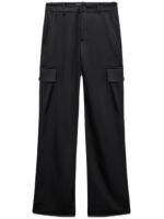 Zaraˉ casual pants new womens fashion all-match loose silk satin texture straight-leg overalls 2201984 800