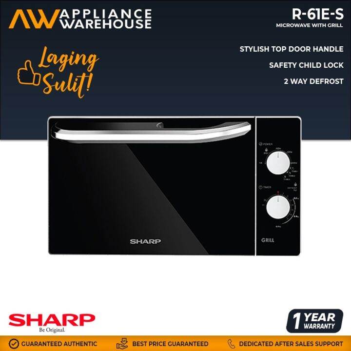 Sharp R61E(S) 20 Liters Microwave Oven with Grill Lazada PH
