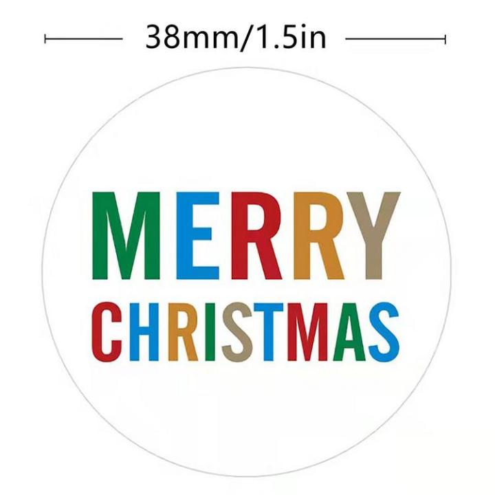merry-christmas-adhesive-labels-500-pieces-gift-bag-seal-stickers-roll-holiday-stickers-roll-for-children-teens-lovely-festival-seals-for-package-snack-bags-fabulous