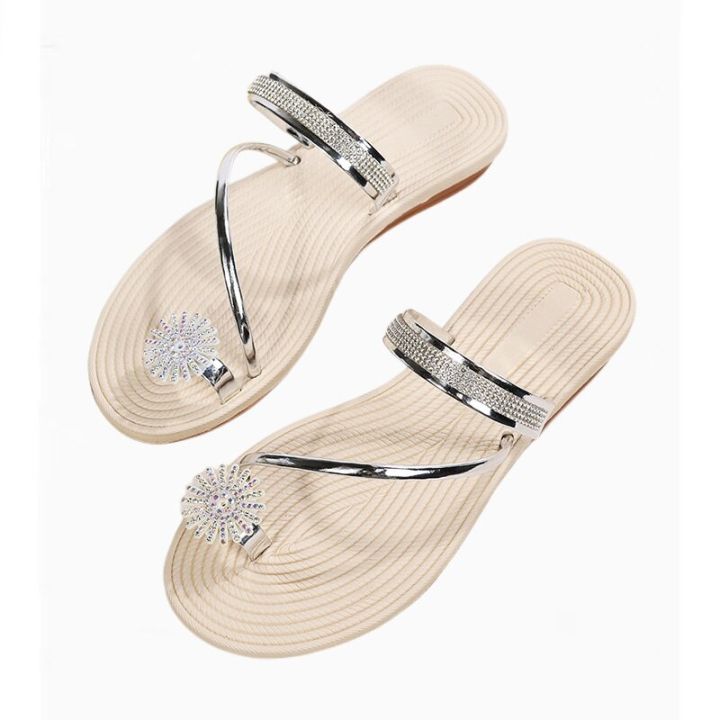 Slip On Beige Women's Sandals/Flats Size Uk(37,38,39,40,41,42)