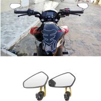 2Pcs Universal 7/8" 22mm Bar End Rear Mirrors Motorcycle Accessories Motorbike Scooters Rearview Mirror Side View Mirrors Mirrors