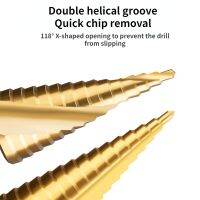 3-12mm/4-12mm/4-20mm Metal Cutter Core Cone Drilling Tool Titanium coated high-speed steel drill bit for wood and metal Drills Drivers