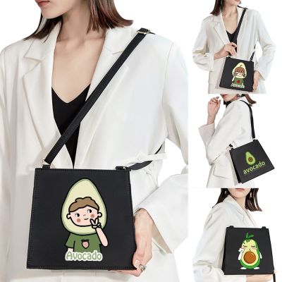 Trendy Fashion Light Luxury Womens Shoulder Bag Diagonal Bag Cartoon Avocado Pattern Series High-quality Handbag Evening Bag
