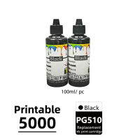 100ml Inks Black Color Compatible for Canon PG510 CL511 Ink Refill Kits Pixma MP480 MP490 MP492 MP495 MP499 Printer