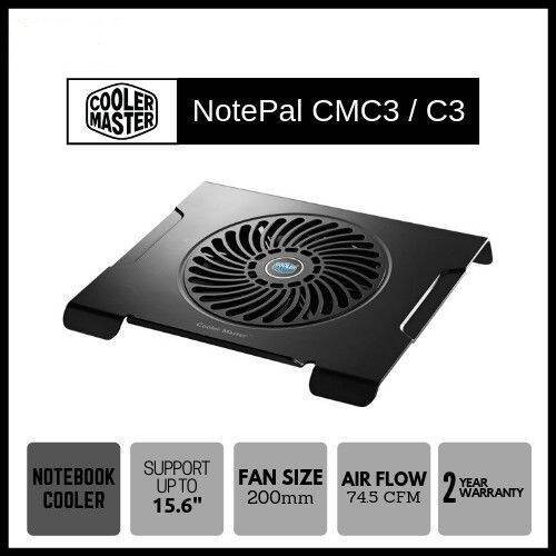 Cooler Master Notepal CMC3 - Silent Fan Cooling Pad | Lazada Indonesia