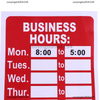 zuoyingdu064194 PVC Business Hours Sign with Number Sticker ป้ายไวนิลพลาสติก