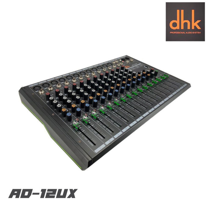 dhk-ad-12ux-มิกเซอร์-มีเอฟเฟคในตัว-16-โปรแกรม-สามารถเชื่อมต่อบูทธูล-usb-ได้-รับประกันสินค้า-1-ปีเต็ม